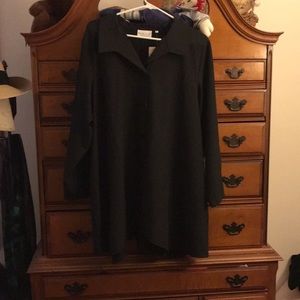 Black Habitat XL Blouse button down